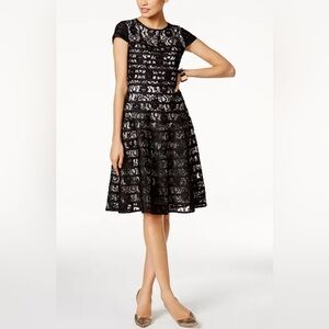 Alfani Lace A-Line Fit & Flare Dress